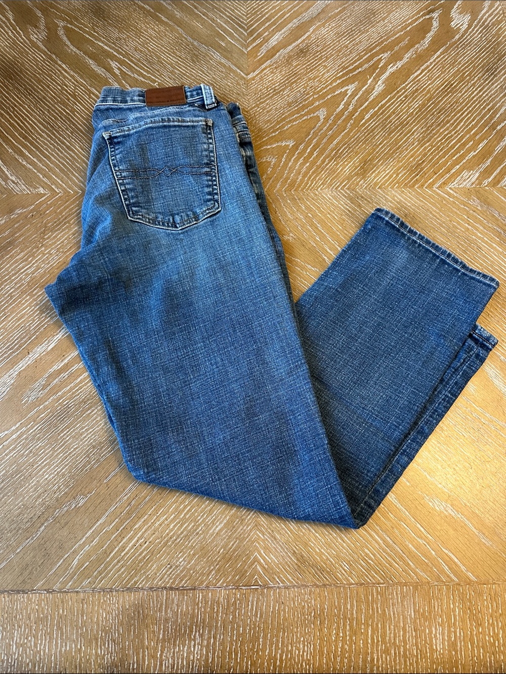 Women’s Classic Blue Denim Crop Jeans
